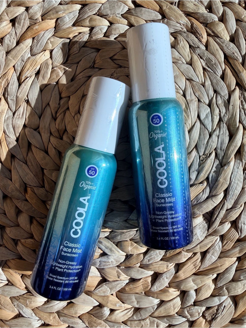 2-Pack COOLA Classic Face Mist Sunscreen SPF 50 (3.4 oz / 100 mL) – SEALED